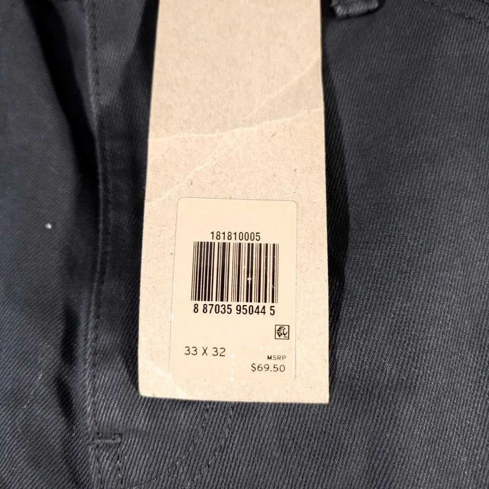 Levi's 541 Athletic Taper Pants Mens 33x32 Black Stretch 181810005 New NWT
